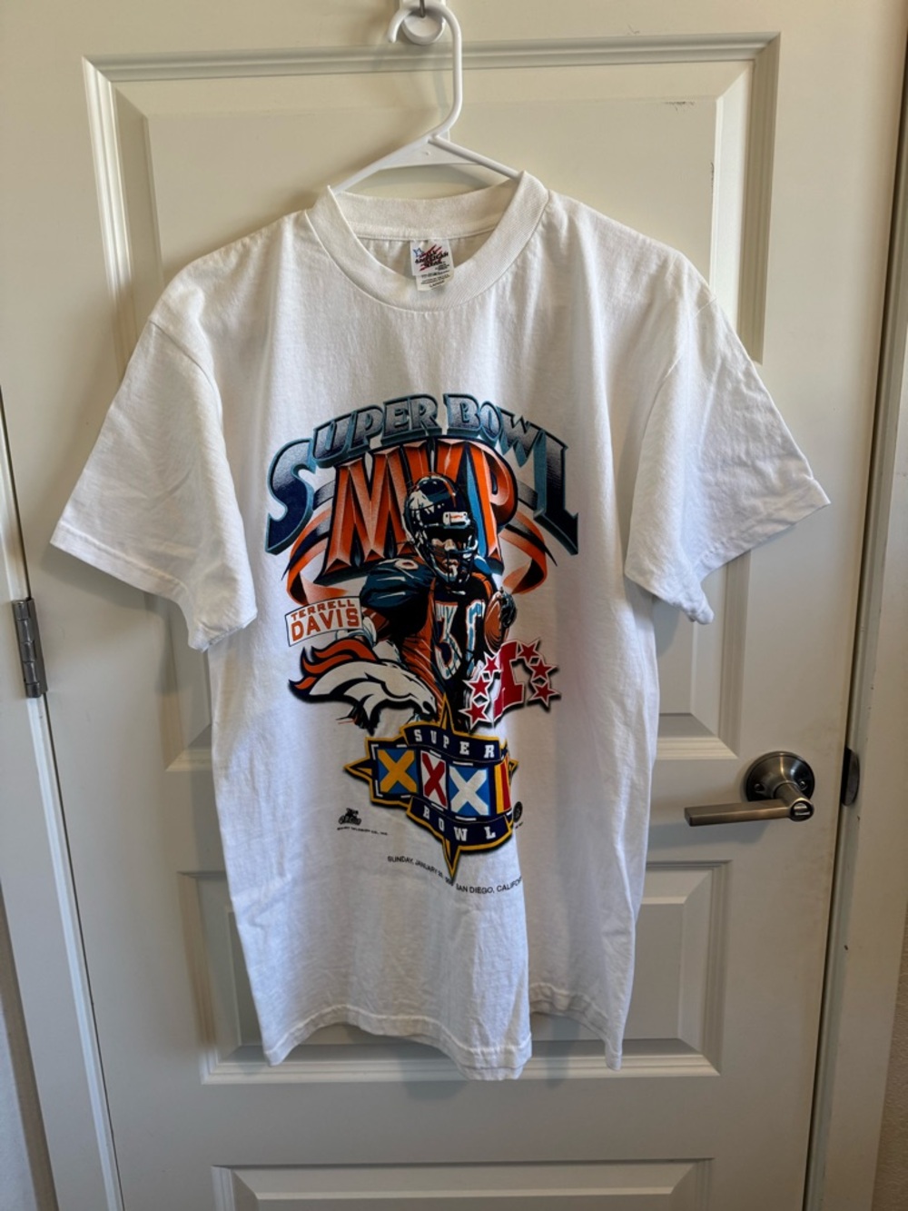 Vintage 1998 Terrell Davis Denver Broncos Super Bowl T-shirt